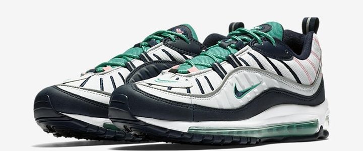 【国内 4/7発売】 ナイキ エア マックス 98 “サウス ビーチ-ピュア プラチナ/オブシディアン (NIKE AIR MAX 98 “South Beach-Pure Platinum/Obsidian”) [640744-005]