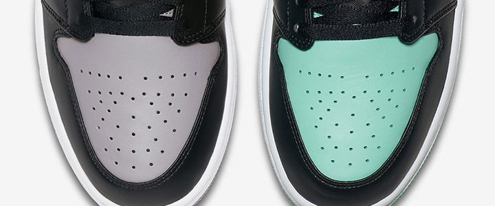 NIKE AIR JORDAN 1 LOW “Black Toe” “Emerald Rise/Atmosphere” [555088-110,117]