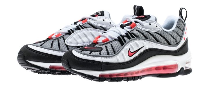 【5/24発売】ナイキ ウィメンズ エア マックス 98 “ホワイト/ソーラー レッド” (NIKE WMNS AIR MAX 98 “White/Solar Red”) [AH6799-104]