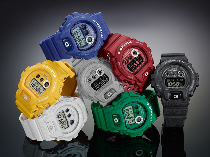 ジーショック (G-SHOCK)、ヘザード・カラー・シリーズ (Heathered Color Series)から7色のGD-X6900HTが発売！