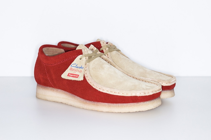 シュプリーム (SUPREME) × クラークス (Clarks) の2015 SS コラボ、ワラビー (Wallabee)が発売