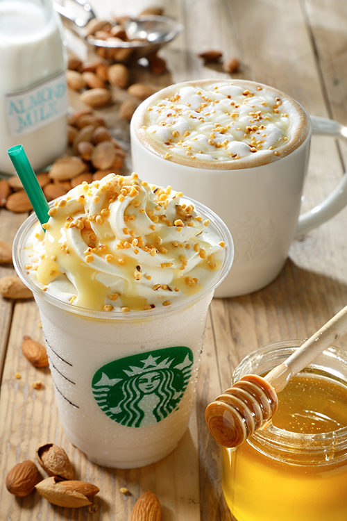 3/18発売！スタバ (STARBUCKS)期間限定商品、「アーモンドミルク フラペチーノ with ハニー クランチ」が発売！