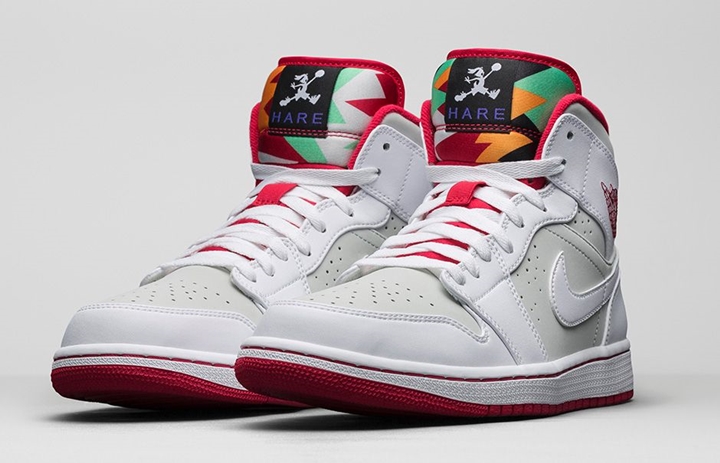 4/4発売！ナイキ エア ジョーダン 1 ミッド ヘア (NIKE AIR JORDAN 1 MID WB HARE)、バックスバニーの復刻版がリバイバル！ [719551-123]