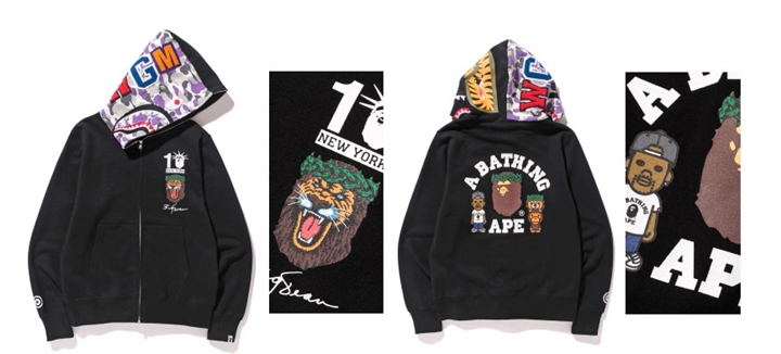 A BATHING APE ニューヨーク10周年記念 シャークパーカー RSVP