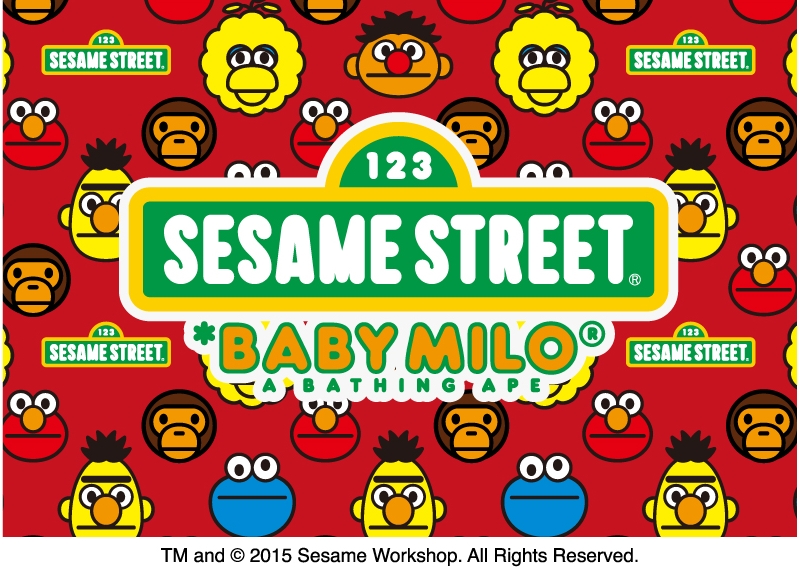 エイプ × セサミストリートのコラボアイテムが4/25から発売！(A BATHING APE × SESAME STREET)