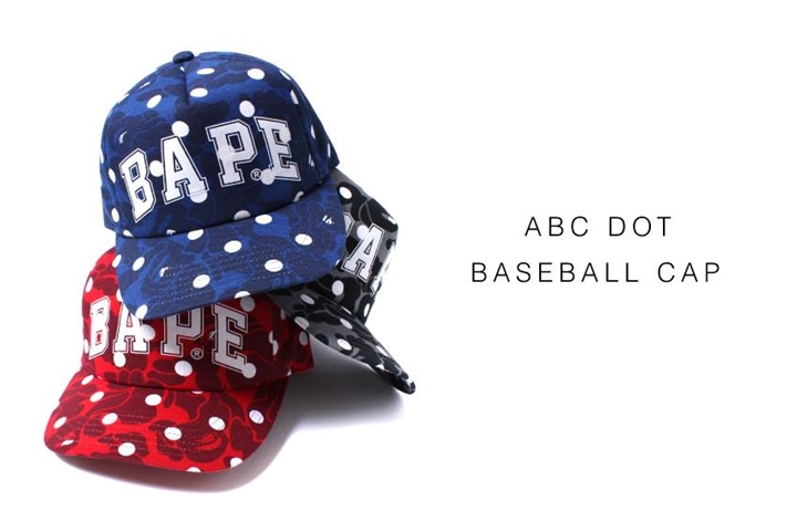 カモフラ+ドットが映える！エイプ (A BATHING APE)から「APE HEAD TEE」&「ベースボールキャップ」 が発売！(ABC DOT BIG APE HEAD TEE/BASEBALL CAP )