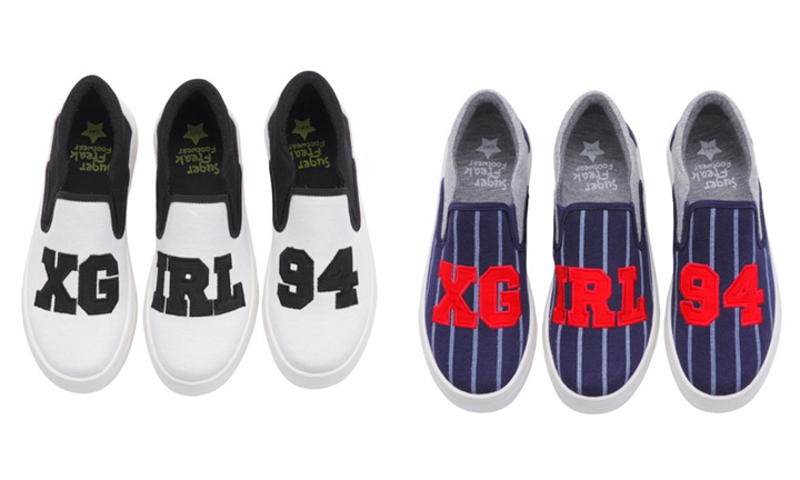 エックスガール (X-girl) × シュガーフリーク (SUGER FREAK)とのコラボスリッポン「X-girl x Suger Freak Footwear」が発売！