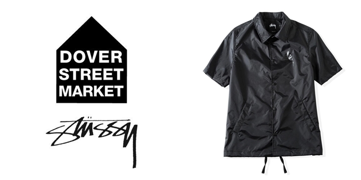 ステューシー × ドーバーストリートマーケットがコラボが発表！まずはコーチジャケット！ (STUSSY × DOVER STREET MARKET DSM)