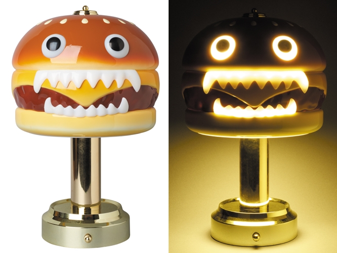 アンダーカバー(UNDERCOVER)から怪しい光を放つハンバーガー型ランプが発売！ (HAMBURGER LAMP) - Fullress