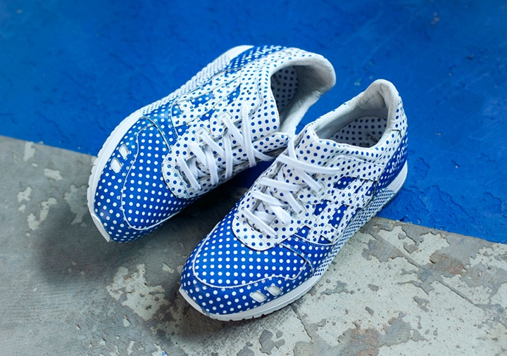 海外6/27発売！爽やかな白青ドットのコレット × アシックス ゲルライト 3 (colette ASICS GEL LYTE III)