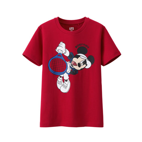 ユニクロ UT × ミッキー × 錦織圭等がコラボ「Mickey Plays」が発売！様々な選手のポーズを再現！ (UNIQLO MICKEY MOUSE)