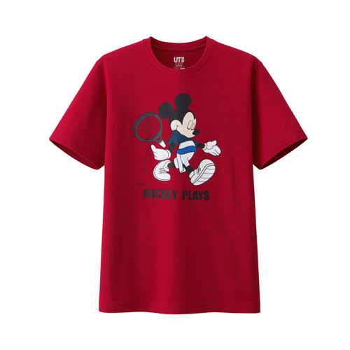 ユニクロ UT × ミッキー × 錦織圭等がコラボ「Mickey Plays」が発売！様々な選手のポーズを再現！ (UNIQLO MICKEY MOUSE)