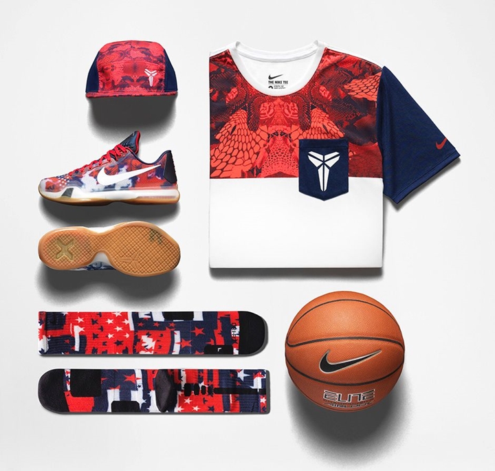 6/27発売！ナイキ コービー 10 USA インディペンデンス デイ (NIKE KOBE X USA INDEPENDENCE DAY) [705317-604]