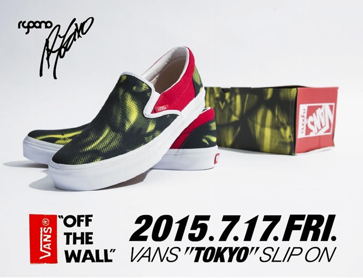 ビリーズ (BILLY’S ENT) 渋谷店 1stアニバーサリーモデル！バンズ (VANS) 「SLIP ON TOKYO」が7/17に発売！