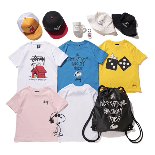 STÜSSY ×PEANUTS キッズロンT