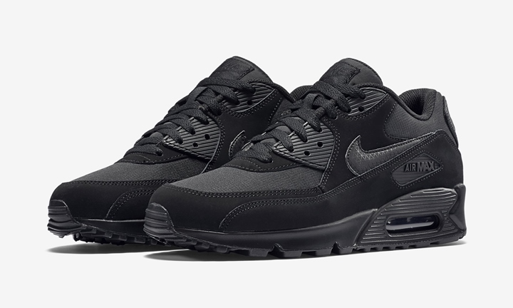 2015 夏モデル！オールブラックのナイキ エア マックス 90 エッセンシャル (NIKE AIR MAX 90 ESSENTIAL 2015 SUMMER) [537384-046]