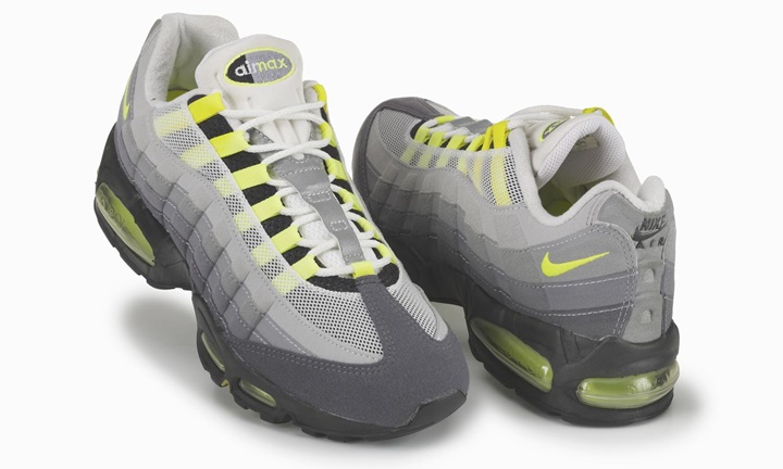 nike air max95 yellow gradetion neon