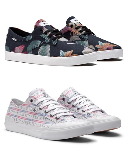 ハフ (HUF)から2モデルのスニーカー「SUTTER ALOHA AINA FLORAL」「CLASSIC LO FUCK IT」が発売！