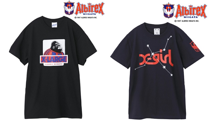 X-largeとX-girlがアルビレックス新潟とのコラボTEEを発売！ (エクストララージ エックスガール ALBIREX)