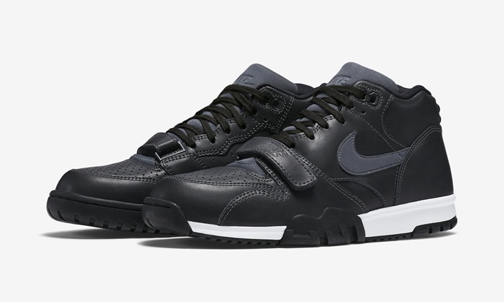 海外展開中！ナイキ エア トレーナー 1 ミッド ブラック (NIKE AIR TRAINER 1 MID BLACK) [317554