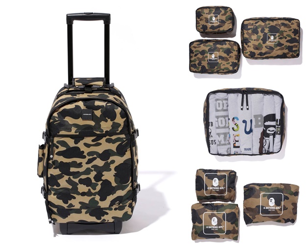 8/8からエイプのトラベル コレクション、ラゲッジとトラベルポーチが発売！ (A BATHING APE TRAVEL COLLECTION)