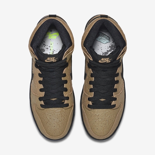 紙のしわをイメージしたナイキ ダンク ハイ プレミアム ペーパーバッグが海外展開！(NIKE DUNK PREMIUM SB “PAPER BAG”) [313171-202]