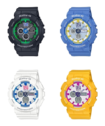 ジーショック (G-SHOCK)は2015年9月度無し！BABY-Gの4種類が発売！[BA-120-1BJF][BA-120-2BJF][BA-120-7BJF][BA-120-9BJF]