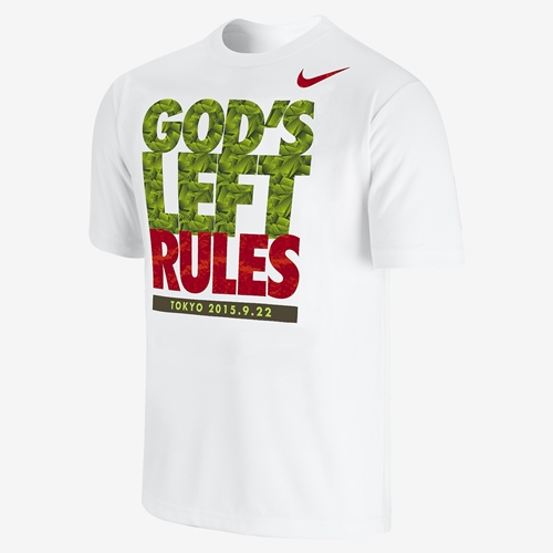 【NIKE限定先行販売】WBC世界バンタム級王者 山中慎介 × ナイキ「GOD’S LEFT RULES TEE」が発売！ [839206-100]