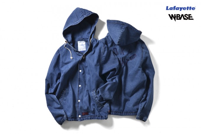 Lafayette × W-BASE、デニム地の「HOODED COACH JACKET」が9/19から発売！(ラファイエット ダブルベース)