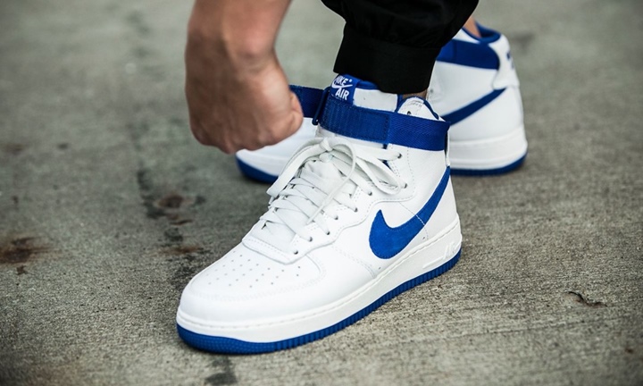 10/3発売予定！ナイキ エア フォース 1 ハイ レトロ サミットホワイト/ロイヤル ブルー (NIKE AIR FORCE 1 HI RETRO QS “SUMMIT WHITE/ROYAL BLUE”) [743546-103]