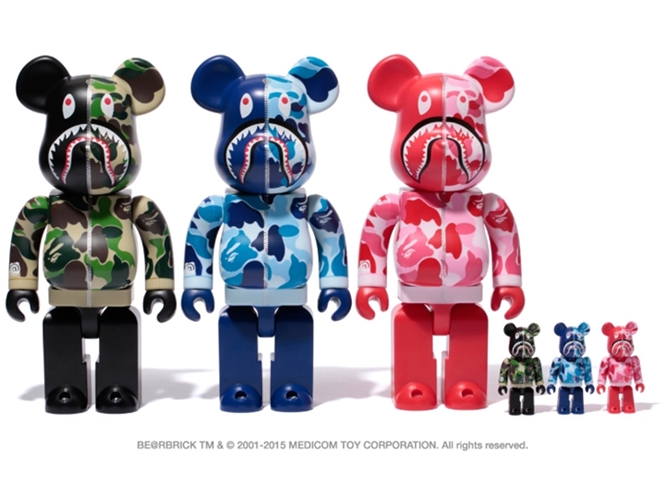 A BATHING APE SHARK HOODIE 10周年記念 × BE@RBRICKが9/30から先行で発売！(エイプ シャーク フーディ ベアブリック)