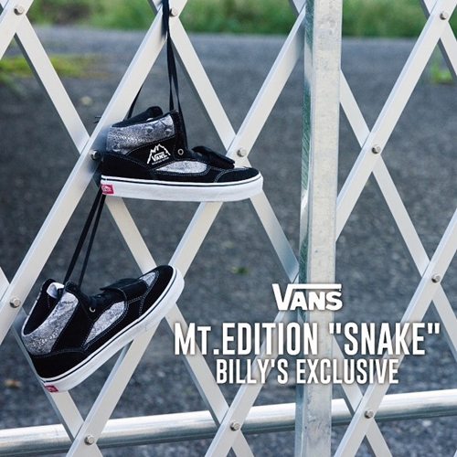 BILLY’S限定！10/2オーダースタート！VANS Mt.EDITION “SNAKE”(ビリーズ バンズ マウンテンエディション スネーク)