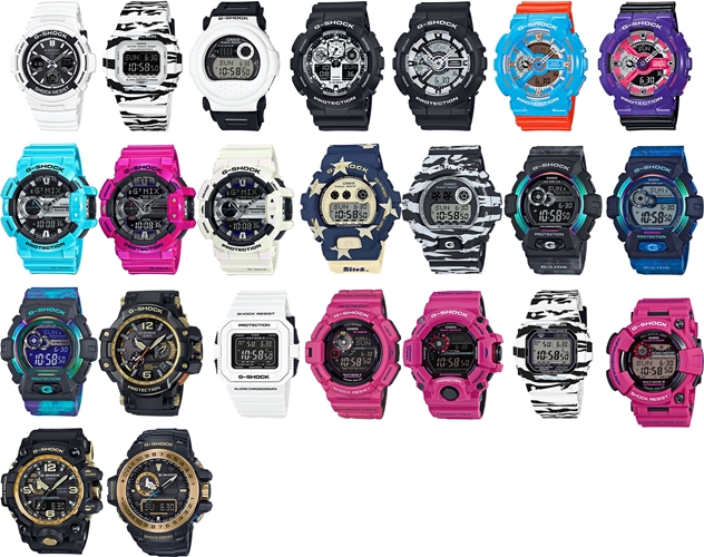 ジーショック (G-SHOCK)、2015年10月度の23種類が発売！