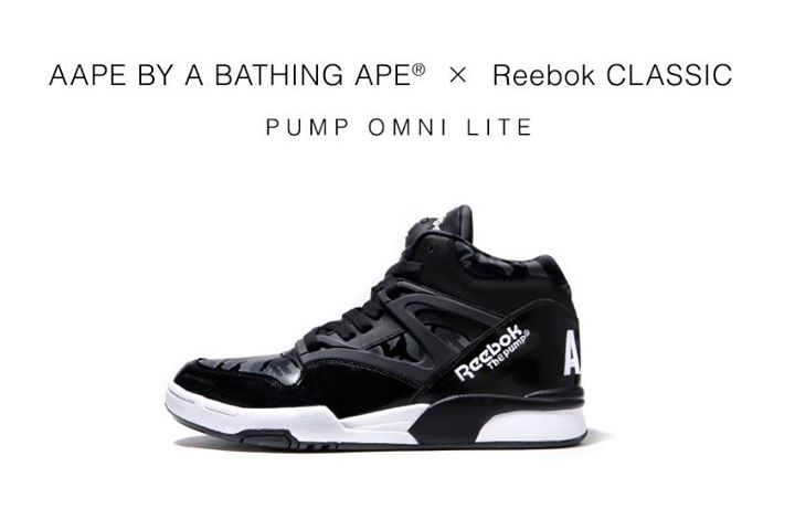 【発売日決定】AAPE by A Bathing Ape × REEBOK PUMP OMNI LITE (エイプ リーボック ポンプ オムニ ライト)