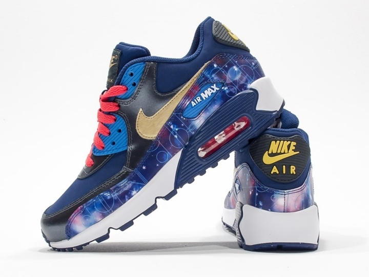 海外展開！ナイキ ウィメンズ エア マックス プレミアム プリント (NIKE WMNS AIR MAX 90 GS PREMIUM PRINT) [724879-004]