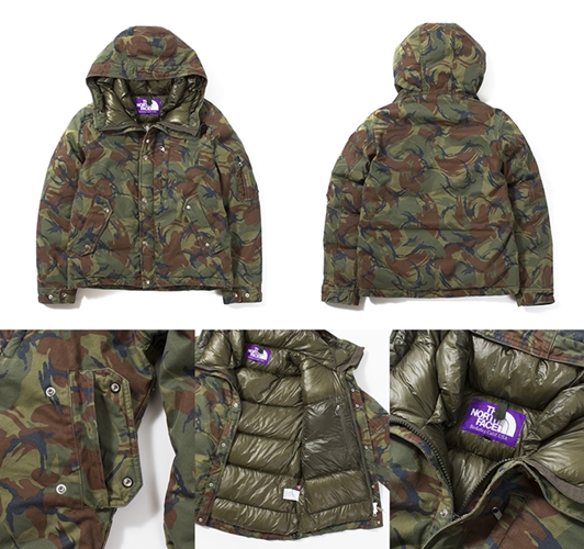 ノースフェイス パープルレーベルから新作「Camouflage Short Down Parka」が発売中！ (THE NORTH FACE PURPLE LABEL)