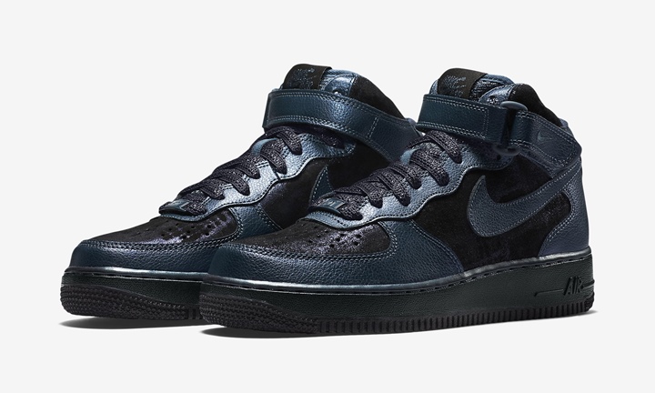 海外展開！ナイキ エア フォース 1 07 ミッド プレミアム "メタリック アーマリー ネイビー" (NIKE AIR FORCE 1 07 MID PREMIUM "Metallic Armory Navy") [805292-900]