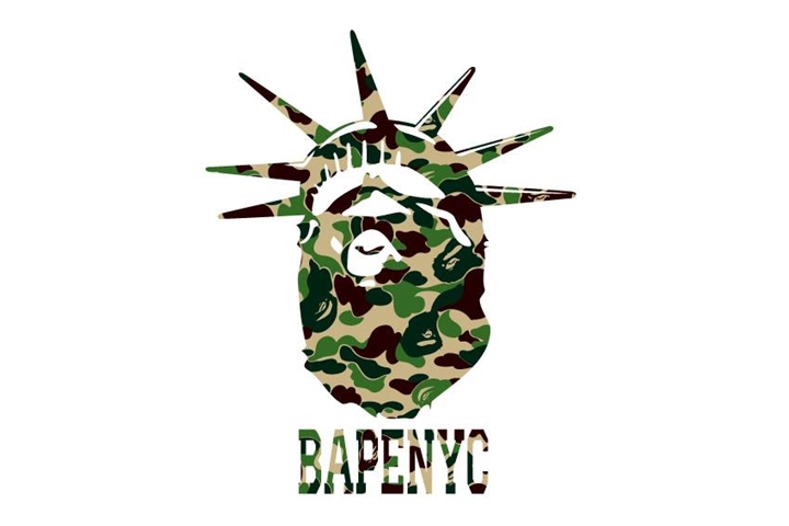 10/17からエイプ (A BATHING APE)のNEWアイテム！ニューヨークをイメージした「NYC DESIGN TEE」、蓄光プリントを使用した「CITY CAMO SHARK ZIP HOODIE」が発売！