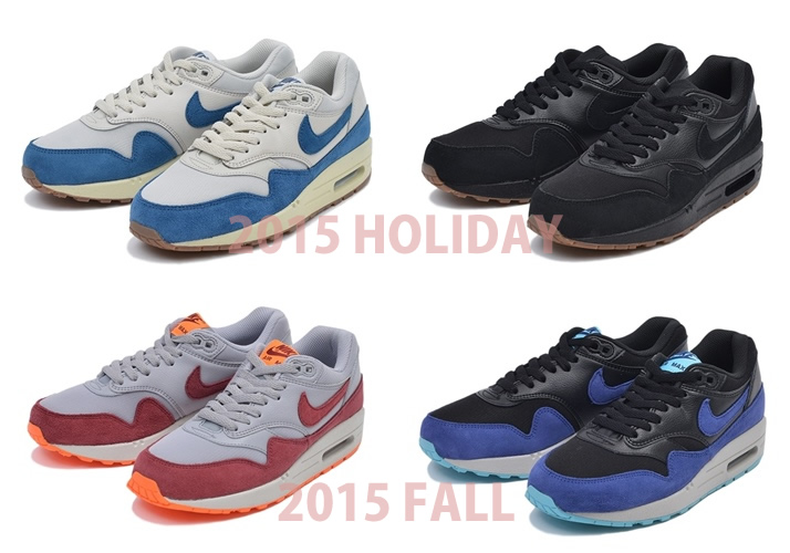 ナイキ ウィメンズ エア マックス 1 エッセンシャル 2015年 秋&ホリデー (NIKE WMNS AIR MAX 1 ESSENTIAL 2015 FALL/HOLIDAY) [599820-015,016,019,020]