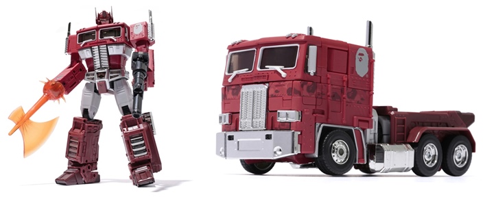 11/14発売！A BATHING APE × TRANSFORMERS 「MP CONVOY BAPE RED CAMO VER」 (エイプ トランスフォーマー レッドカモ)