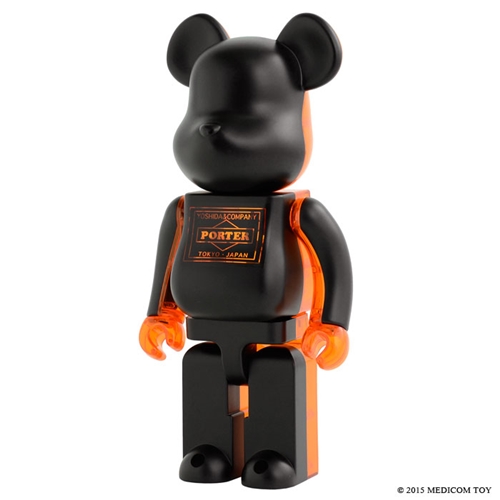 クラチカ ヨシダ&PORTER STAND限定！BE@RBRICK × PORTERコラボ！「BLACKxSKELETON ORANGE 400%」が11/21と11/28の2回に分けて発売！ (ベアブリック ポーター)