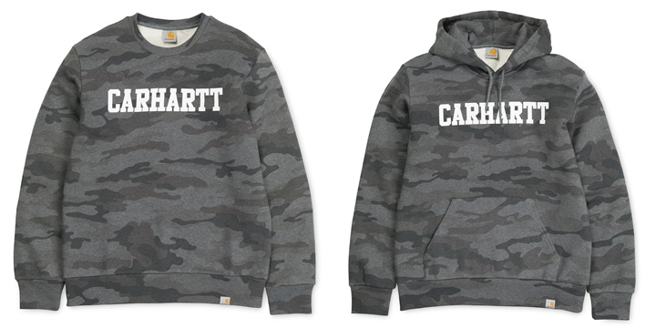 カーハート(Carhartt WIP)からモノクロカモフラージュのスウェット/フーデッドが発売中！