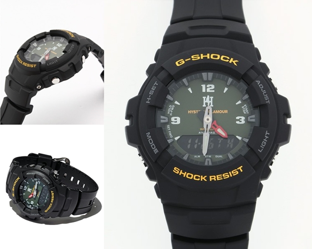 12/5発売！G-SHOCK × HYSTERIC GLAMOURが今年もリリース！G-100-1BMJFがベース (ジーショック ヒステリックグラマー)