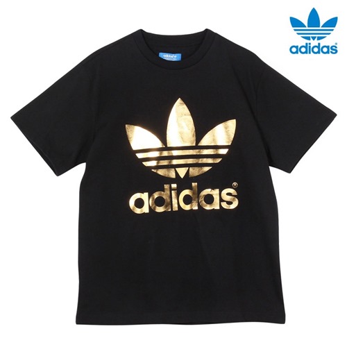 金ロゴ！adidas FOIL TEEが発売！ (アディダス ホイル ティーシャツ) [S92516]