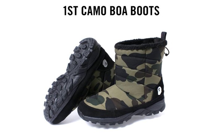 12/26からA BATHING APE 「1ST CAMO BOA BOOTS」が発売！ (エイプ カモ ブーツ)