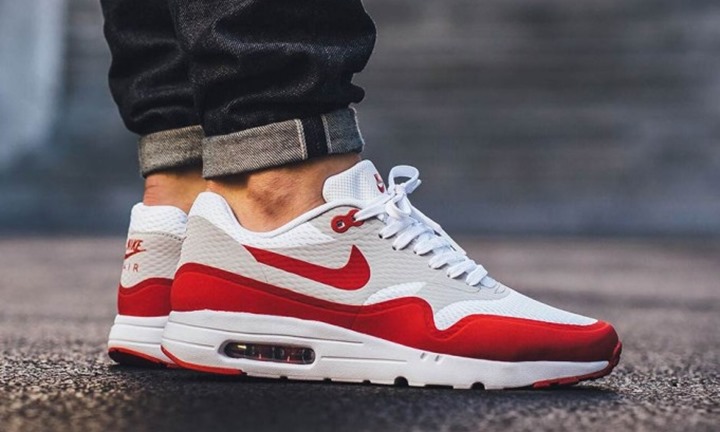 海外12/26発売！ナイキ エア マックス 1 ウルトラ エッセンシャル (NIKE AIR MAX 1 ULTRA ESSENTIAL White/Varsity Red) [819476-106]