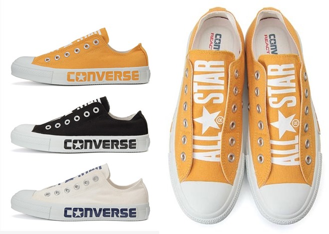 タンとソールにビッグロゴをあしらったコンバース オールスター ビッグロゴ R スリップ OXが1月に発売！(CONVERSE ALL STAR BIGLOGO R SLIP OX)