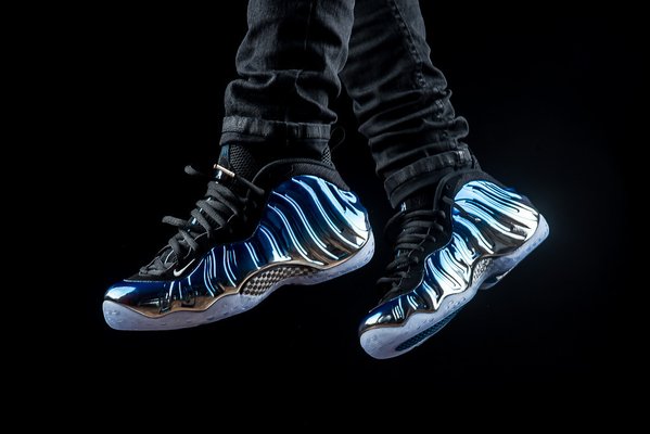 nike air foamposite one blue