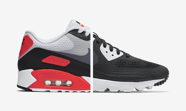 海外展開！ナイキ エア マックス 90 ウルトラ エッセンシャル "ブラック/インフラレッド" (NIKE AIR MAX 90 ULTRA ESSENTIAL "BLACK/INFRARED") [819474-001,106]