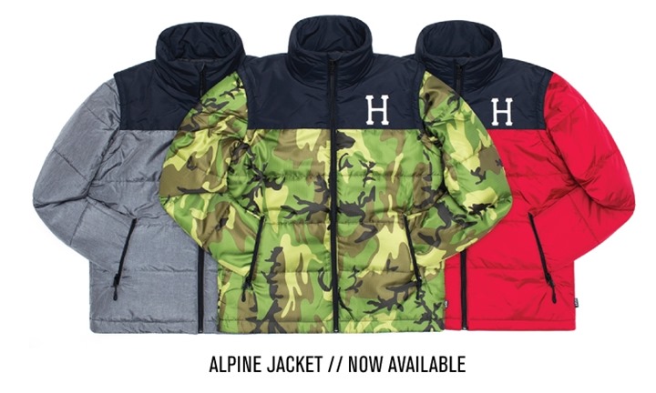 HUFから軽量かつ高精度な化繊素材を中綿に使用した「ALPINE JACKET」が発売！ (ハフ)